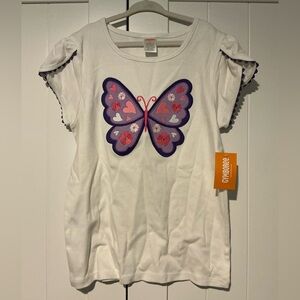 Gymboree White Butterfly Kids Top